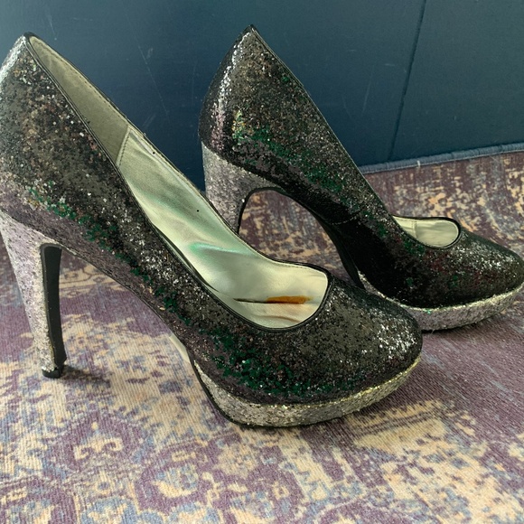 Rampage Shoes - Rampage glitter heels